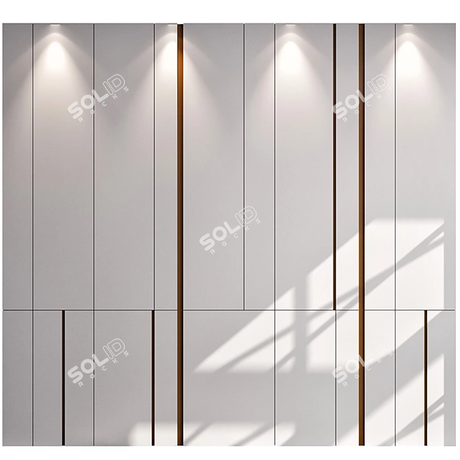 Minimalist Wardrobe Model 37 3D model image 1