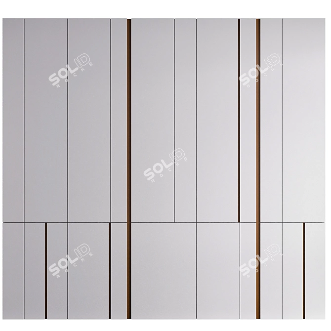 Minimalist Wardrobe Model 37 3D model image 6