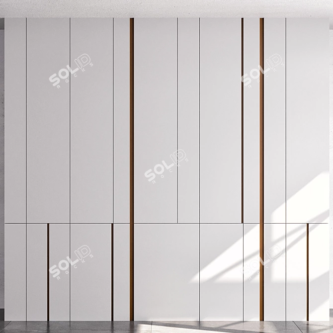 Minimalist Wardrobe Model 37 3D model image 7