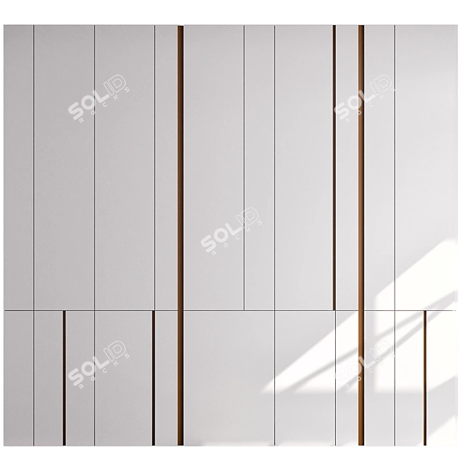Minimalist Wardrobe Model 37 3D model image 8