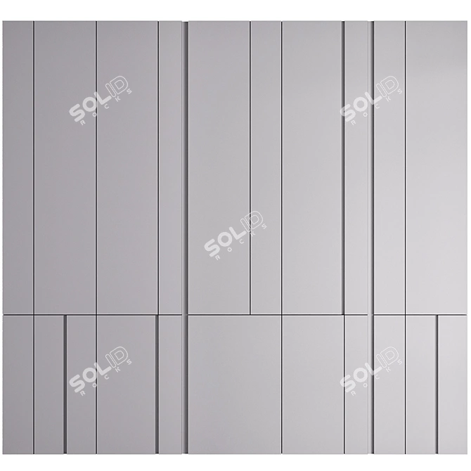 Minimalist Wardrobe Model 37 3D model image 9