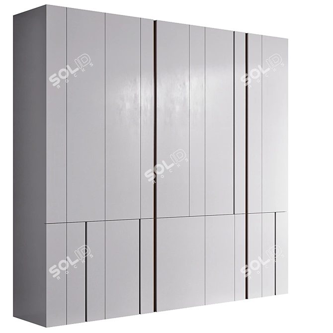 Minimalist Wardrobe Model 37 3D model image 10