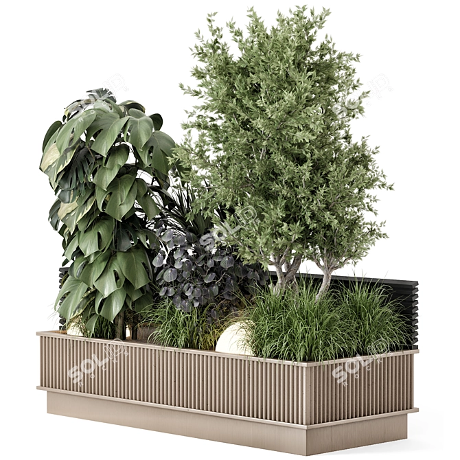 Landscaping Bush and Tree Set 3D model image 2