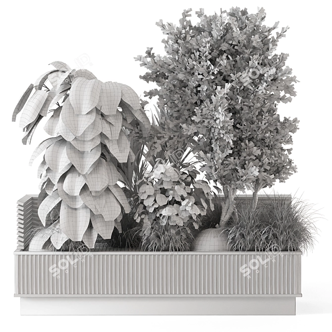 Landscaping Bush and Tree Set 3D model image 3