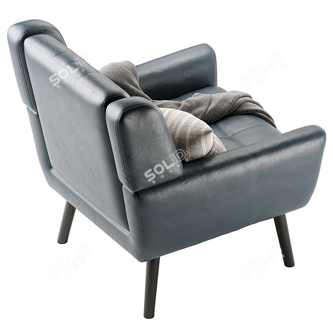 Velvet Accent Armchair LWFLIFE 2016 3D model image 6