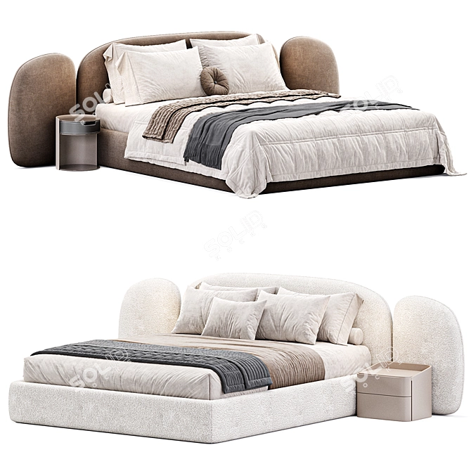 Sleek Vao Bed Design 3D model image 3