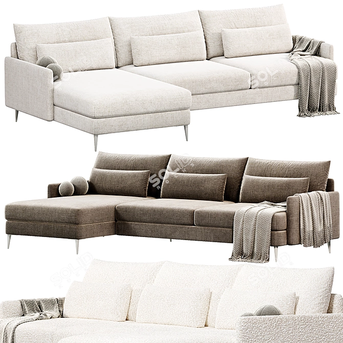 Feel Hauska Modern Sofa Set 3D model image 1