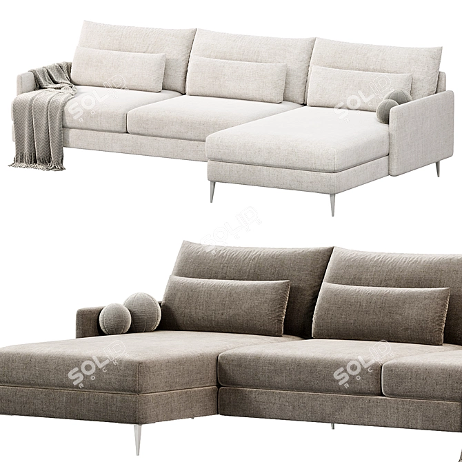 Feel Hauska Modern Sofa Set 3D model image 3