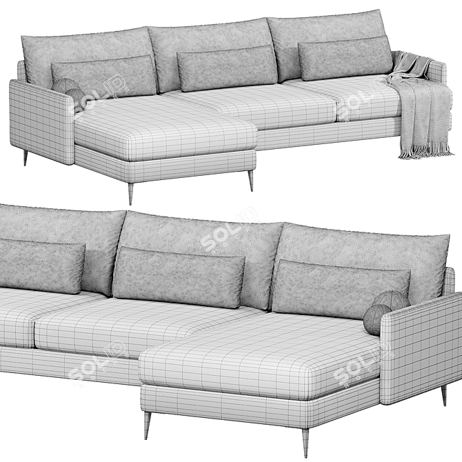 Feel Hauska Modern Sofa Set 3D model image 5