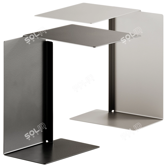 Modern Steel Side Table ClassiCon 3D model image 1