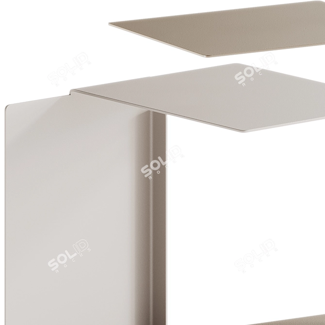 Modern Steel Side Table ClassiCon 3D model image 4