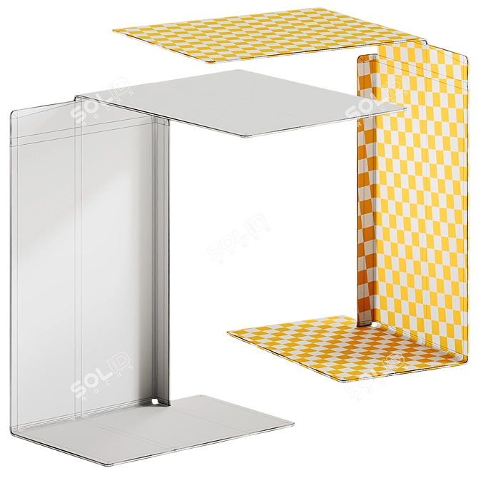 Modern Steel Side Table ClassiCon 3D model image 6