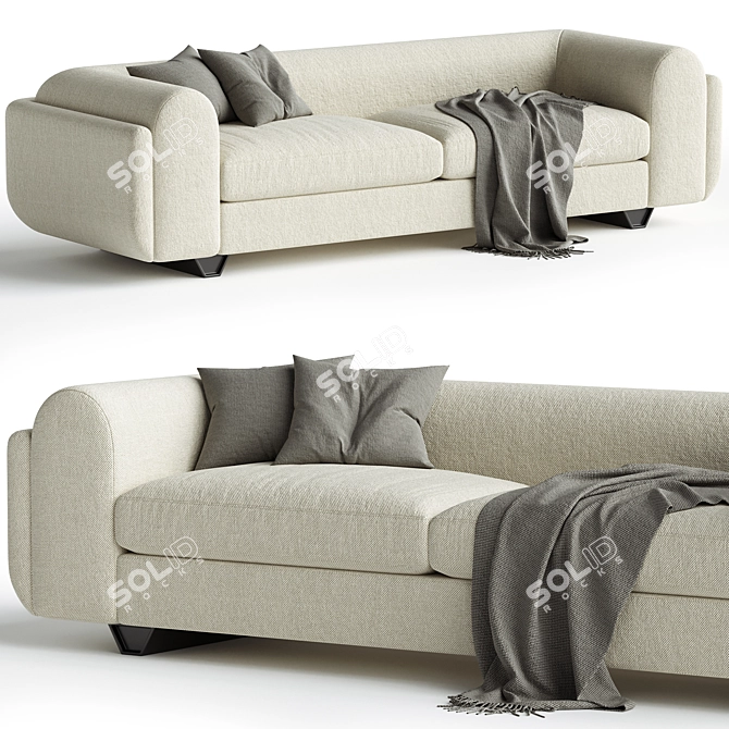 Contemporary Eileen Sofa 3D model image 1