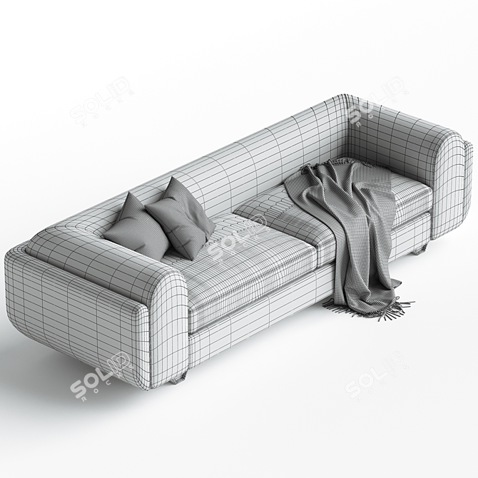 Contemporary Eileen Sofa 3D model image 4