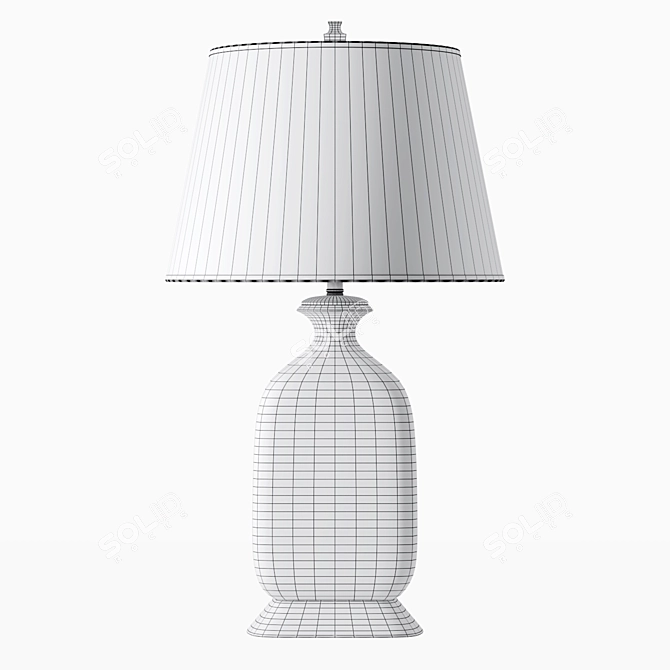 Coastal Ceramic Table Lamp 3D model image 3