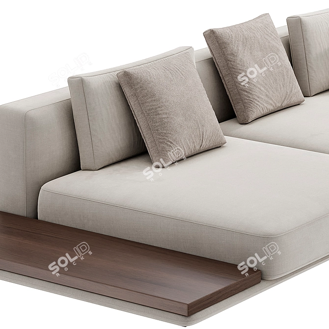 Modern Minotti Horizonte Sofa in Millimeters 3D model image 2