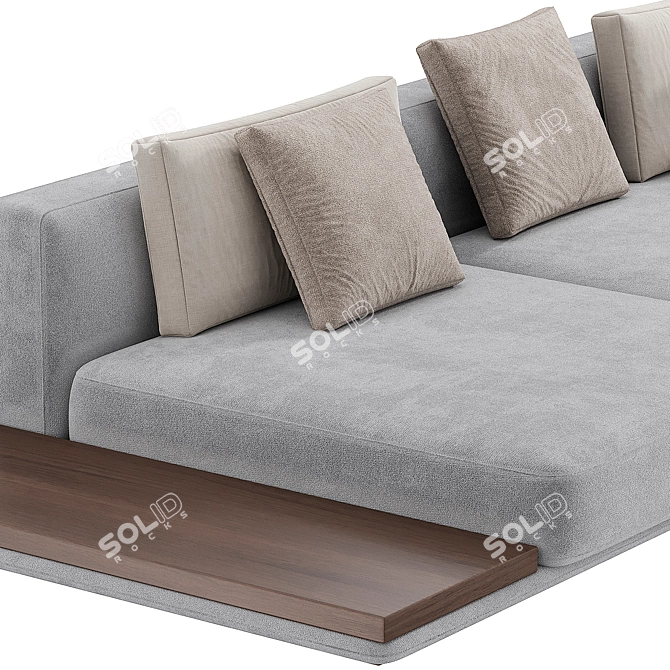 Modern Minotti Horizonte Sofa in Millimeters 3D model image 3