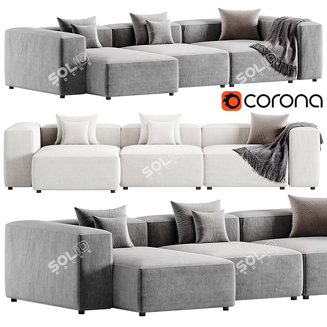 Bolia Cosima Chaise Lounge Sofa 3D model image 1