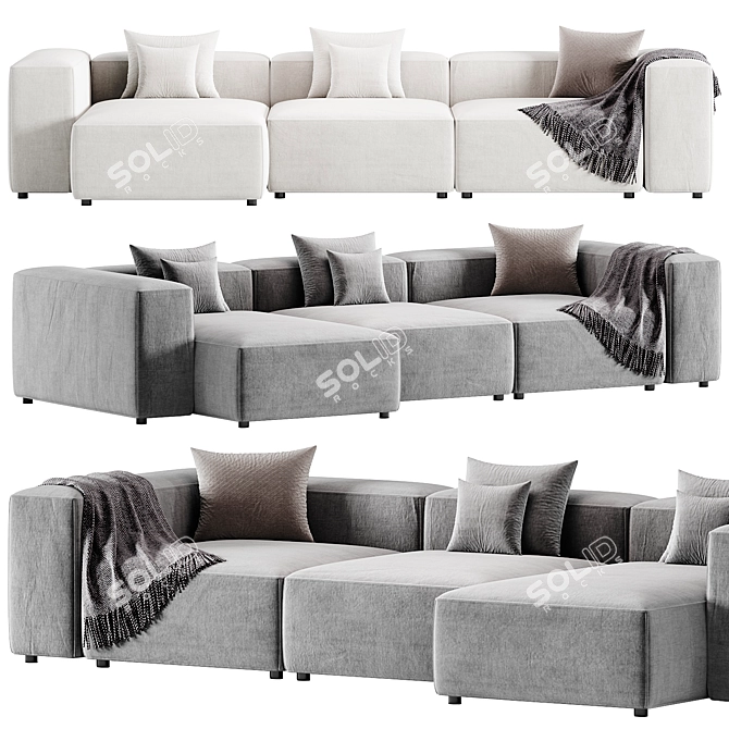 Bolia Cosima Chaise Lounge Sofa 3D model image 4