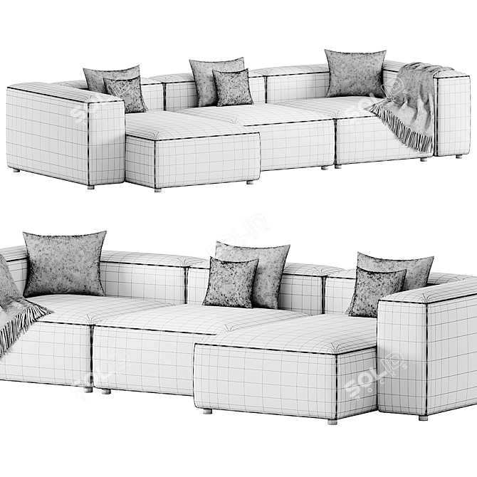 Bolia Cosima Chaise Lounge Sofa 3D model image 5