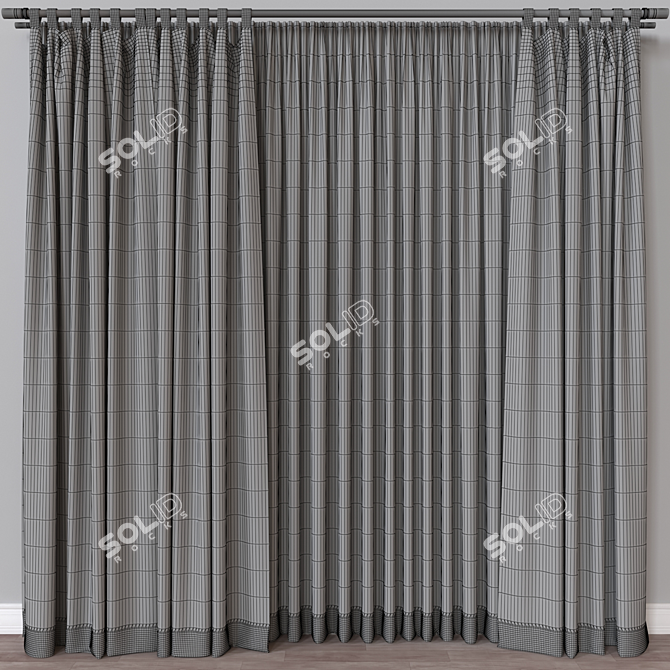 Dual-Tech Curtain Model Kit 3D model image 4