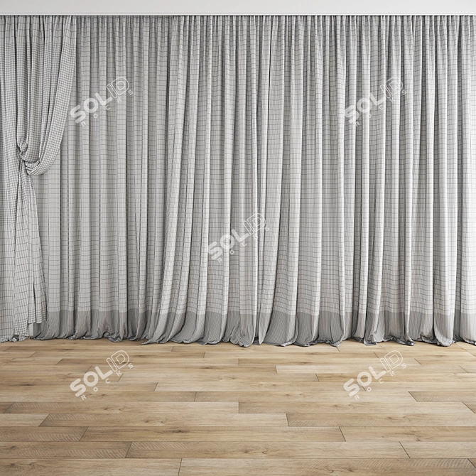 Polygonal Model Curtain 3D Archive 3D model image 3