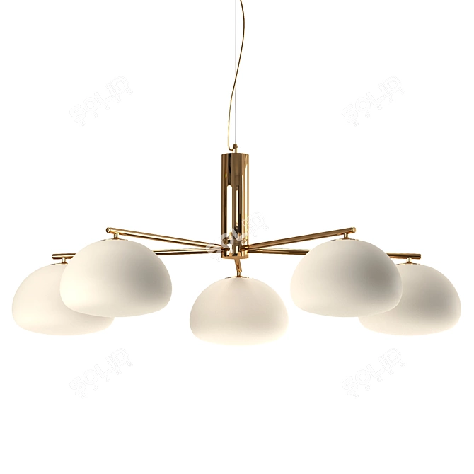 Romatti FUNF Chandelier 3D model image 1