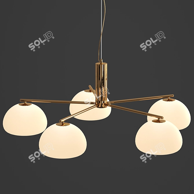 Romatti FUNF Chandelier 3D model image 3