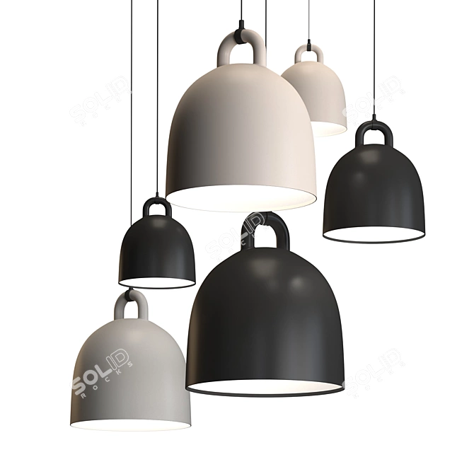 Modern Minimalist Pendant Light 3D model image 1