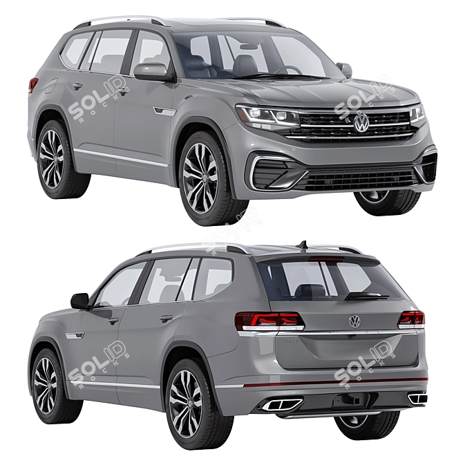  Volkswagen Atlas 2023 3D model 3D model image 1