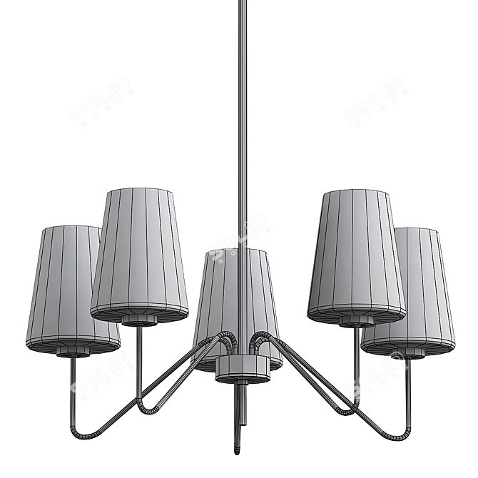 Madison 5-Light Chandelier Pendant 3D model image 3