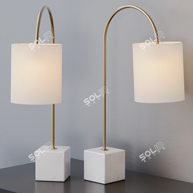 Louvre Home Greenwich Table Lamp 3D model image 6