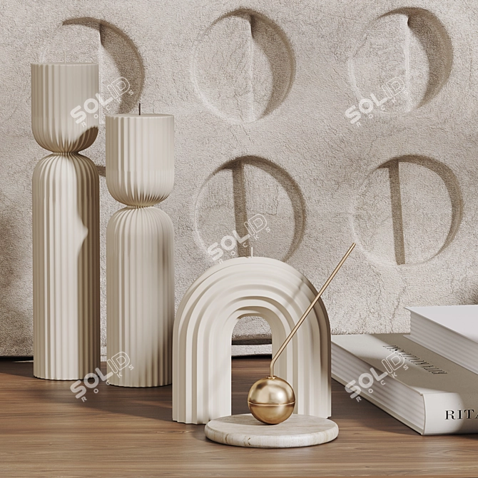 Decorative Set 05: Elegant 3D Object 3D model image 2
