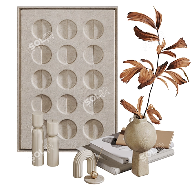 Decorative Set 05: Elegant 3D Object 3D model image 4