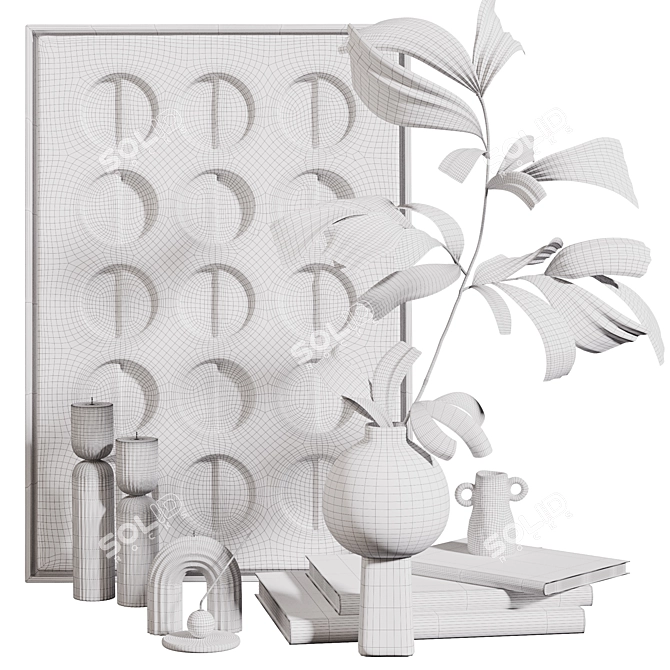 Decorative Set 05: Elegant 3D Object 3D model image 5