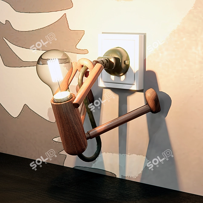 Child's Headboard Set with Textures 3D model image 4