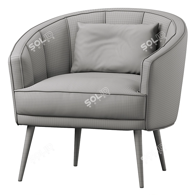 Tania Accent Chair Contemporary Design 3D model image 7