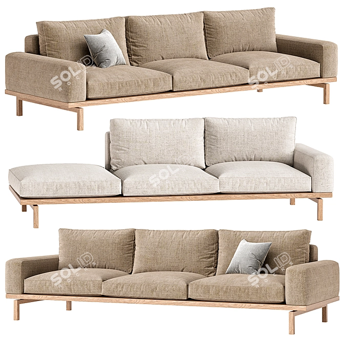 Modern Eltone Sofa Set 3D model image 1