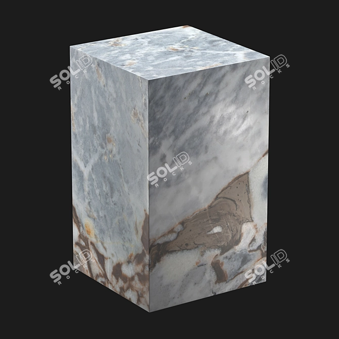 Elegant Marble Alcana Coffee Table 3D model image 1