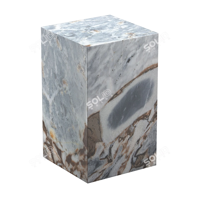 Elegant Marble Alcana Coffee Table 3D model image 2