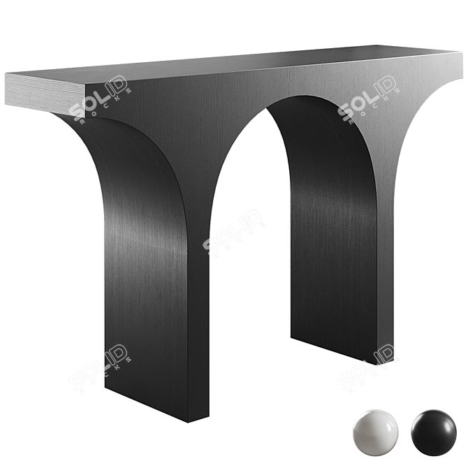 Modern Villa Console Set - Trit House 3D model image 1