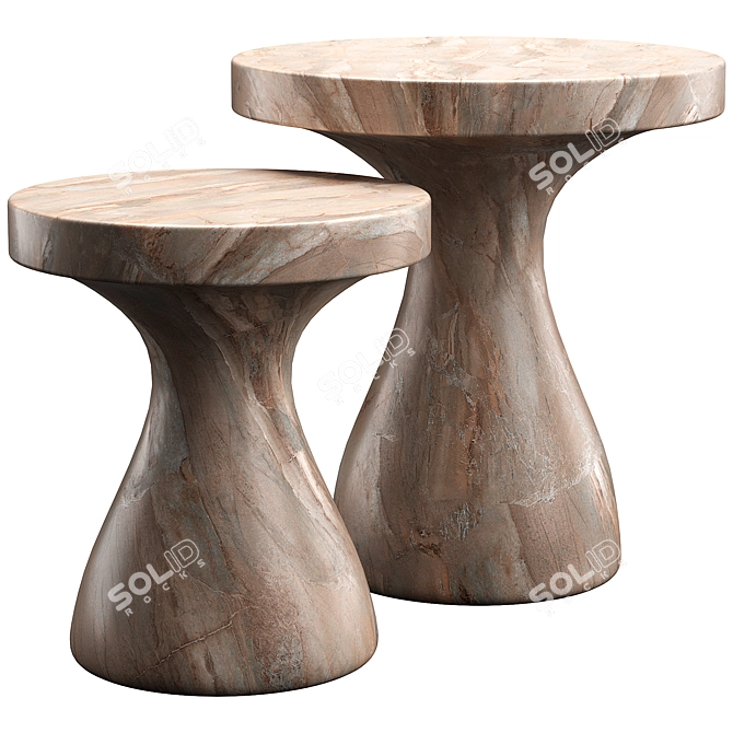 Modern Serafina Coffee Table Design 3D model image 2