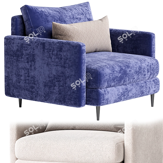 Modern Feel Armchair, 2014 Version 3D model image 3