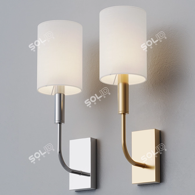 Louvre Home Cassius Sconce 3D model image 5