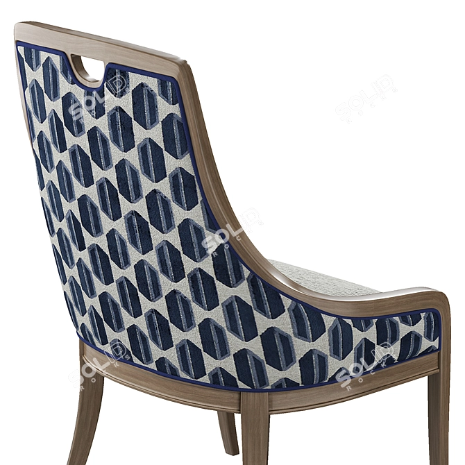 Elegant Massoud Charmaine Dining Chair 3D model image 3