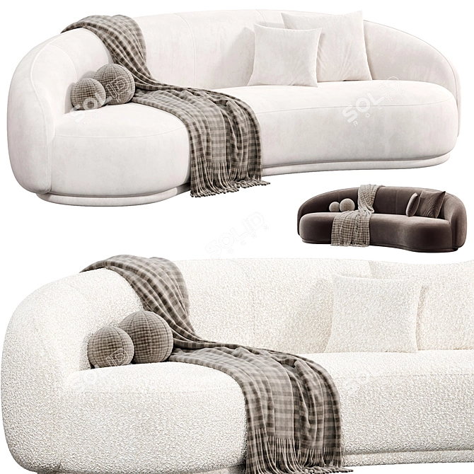 Cashew 240 Sofa: Modern Design 3D model image 1