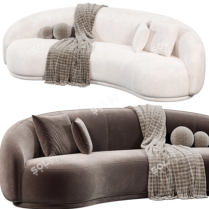 Cashew 240 Sofa: Modern Design 3D model image 3