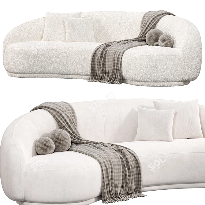 Cashew 240 Sofa: Modern Design 3D model image 4