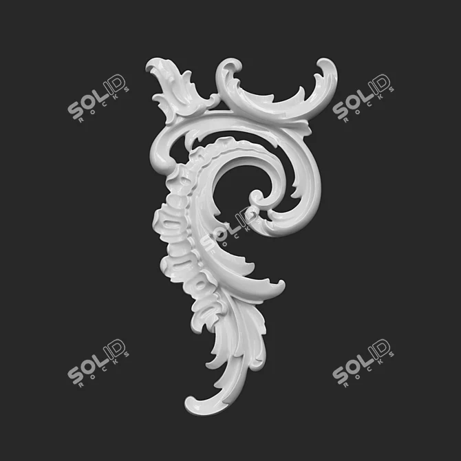 RODECOR Rococo Corner Element 3D model image 2