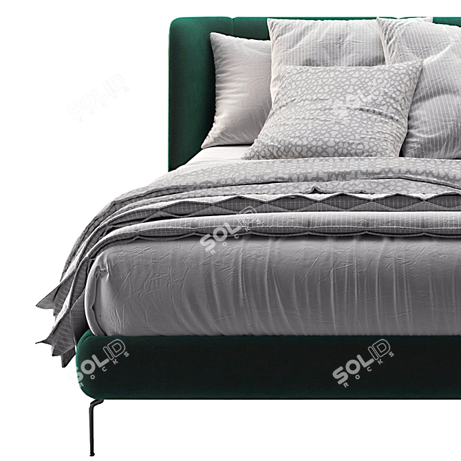 Modern Ikea Bed TUFJORD Design 3D model image 4